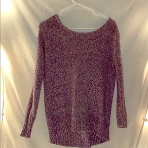 Grey and Multicolor Sweater with crossed back